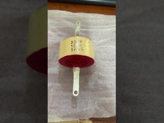 10KV 33PF เครื่องปรับความถี่เซรามิกความถี่สูงที่ใช้ในสนามความถี่สูงที่มีความมั่นคงสูง