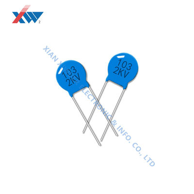 ราคาดี ตัวเก็บประจุเซรามิกพอร์ซเลนแรงดันสูง 103M/2KV 10NF 2000V P7.5MM สีน้ำเงิน ออนไลน์