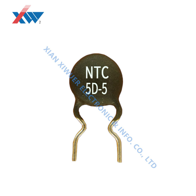 5D-7 ประเภทพลังงาน เทอร์มิสเตอร์ NTC ลดกระแสไฟกระชากวงจรอิเล็กทรอนิกส์ที่สร้างขึ้น