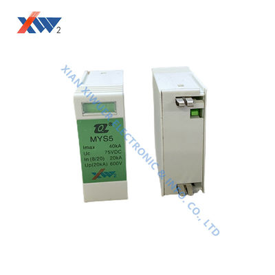 SPD MYS5 40kA 75V อุปกรณ์ป้องกันการกระชับไฟฟ้า IP20 สําหรับการป้องกันพลังงานสื่อสาร 48V ระบบ DC