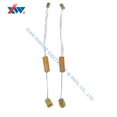 12kV 125pF เครื่องปรับความแรงสูงเซรามิก พร้อมปลายการใส่หมวกขนาดเล็ก